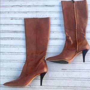 ARTURO CHIANG BROWN LEATHER BOOTS
